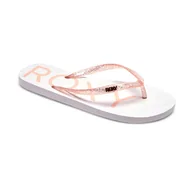 Klapki i japonki damskie - Damskie Japonki ROXY VIVA SPARKLE J SNDL ARJL100873-WOI – Biały - miniaturka - grafika 1