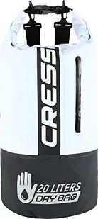 Cressi Unisex  torba Dry Bag Premium 20 l dwukolorowa wodoszczelna torba / plecak do uprawiania sportu czarny/biały 20 l - Torebki damskie - miniaturka - grafika 1
