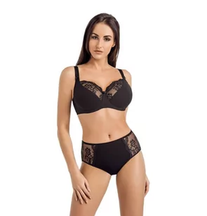 Biustonosz bawełniany koronkowy Anastasia czarny, Teyli - Biustonosze - miniaturka - grafika 1