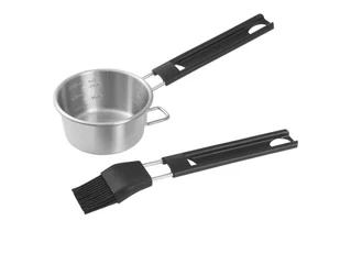 GRILLMEISTER Stojak do grillowania kurczaka / Uchwyt na żeberka / Prasa do hamburgerów / Zestaw do marynat / Pokrywa na hamburgery (Zestaw do marynat) - Akcesoria do grilla - miniaturka - grafika 1