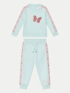 Guess Komplet bluzka i spodnie A5RG19 KA6R4 Niebieski Regular Fit - Bluzki damskie - miniaturka - grafika 1