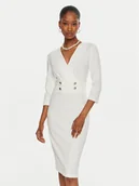 Sukienki - Rinascimento Sukienka koktajlowa CFC0119920003 Biały Regular Fit - miniaturka - grafika 1