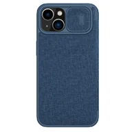 Etui i futerały do telefonów - Nillkin Qin Cloth Pro Case etui do iPhone 14 Plus osłona na aparat kabura pokrowiec obudowa z klapką niebieski - miniaturka - grafika 1