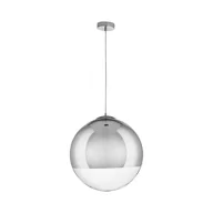 Lampy sufitowe - KKS Szklana lampa wisząca FLASH MP1238-400 skandynawska nad wyspę chrom - miniaturka - grafika 1