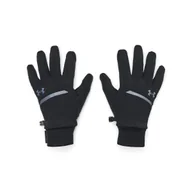 Rękawiczki - Męskie rękawiczki do biegania Under Armour UA Storm Fleece Run Gloves - czarny - UNDER ARMOUR - miniaturka - grafika 1
