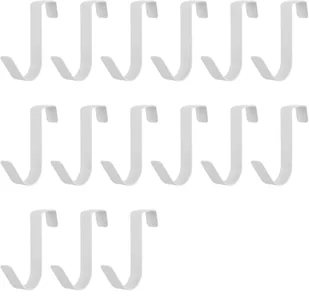 Haczyki na Drzwi Wieszak na Ubrania Uchwyt Stal Nierdzewna Białe 15szt - Meble modułowe i akcesoria - miniaturka - grafika 1