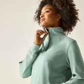 Bluzy damskie - Regatta Polar damski z suwakiem 1/2 Demmi Zielony, Rozmiar: 38 - miniaturka - grafika 1