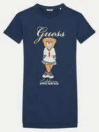 Sukienki i spódniczki dla dziewczynek - Guess Sukienka codzienna J5RK28 KAD74 Niebieski Regular Fit - miniaturka - grafika 1