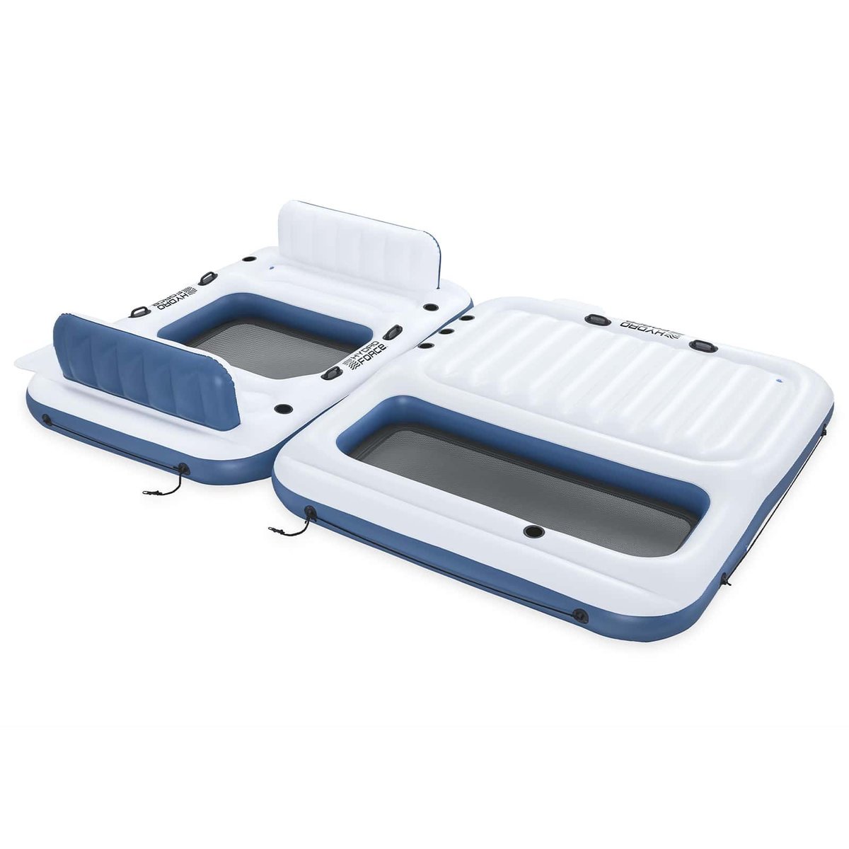 Bestway pływająca wyspa hydro-force 2 pcs biały i niebieski pvc