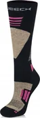 Skarpety termoaktywne - Brubeck BSK001/W Skarpety damskie Ski Force czarny/różowy M/39-41 - miniaturka - grafika 1