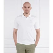 Koszule męskie - Napapijri Polo E-SANTIAGO SS BRIGHTWHITE 002 | Regular Fit - miniaturka - grafika 1
