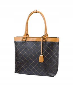 Torebka Damska Duża Mieści A4 Shopper Elegancka PUCCINI Brązowa BLXP0001 - Torebki damskie - miniaturka - grafika 1