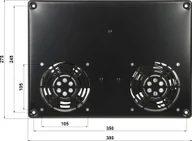 Akcesoria do szaf serwerowych - Delta PANEL WENTYLATORÓW EPRADO-A19-2W DO SZAFY RACK - miniaturka - grafika 1