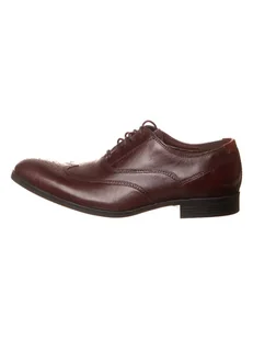 Clarks Skórzane trzewiki "Gilmore Wing" w kolorze ciemnobrązowym - Półbuty męskie - miniaturka - grafika 1