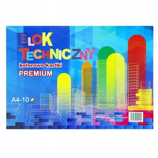 Blok techniczny premium kolor A4/10k - Szkolne artykuły papiernicze - miniaturka - grafika 1