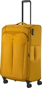 Walizki - Walizka duża poszerzana Travelite Croatia 77 cm żółta - miniaturka - grafika 1