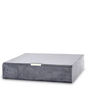 Pudełka i szkatułki - Szkatułka Na Biżuterię Kuferek Pudełko Aksamitne - miniaturka - grafika 1