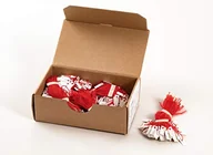 Etykiety do drukarek - Herma Hngeetiketten 7x15 mm mit Faden rot 1000 St. - 6901 - miniaturka - grafika 1