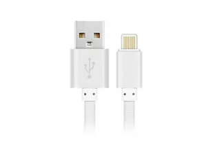 Kabel Leather Iphone 5/6 Biały - Kable USB - miniaturka - grafika 1