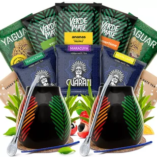 ZESTAW Yerba Mate akcesoria dla dwojga 10x50g - Yerba Mate - miniaturka - grafika 1