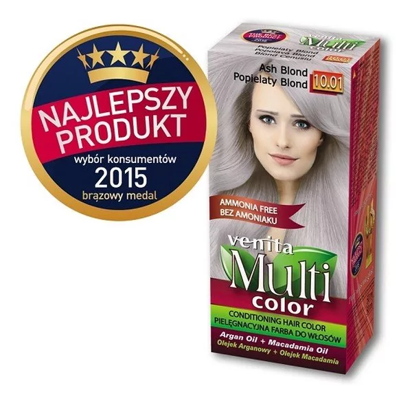 Venita Multi Color Farba bez amoniaku 10.01 Popielaty Blond