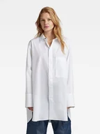Koszule damskie - G-Star Raw Koszula D22492-4481-110 Biały Oversize - miniaturka - grafika 1