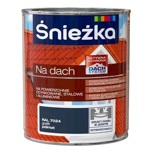 Śnieżka Farba na dach grafit RAL7024 0,75 l - Emalie - miniaturka - grafika 1