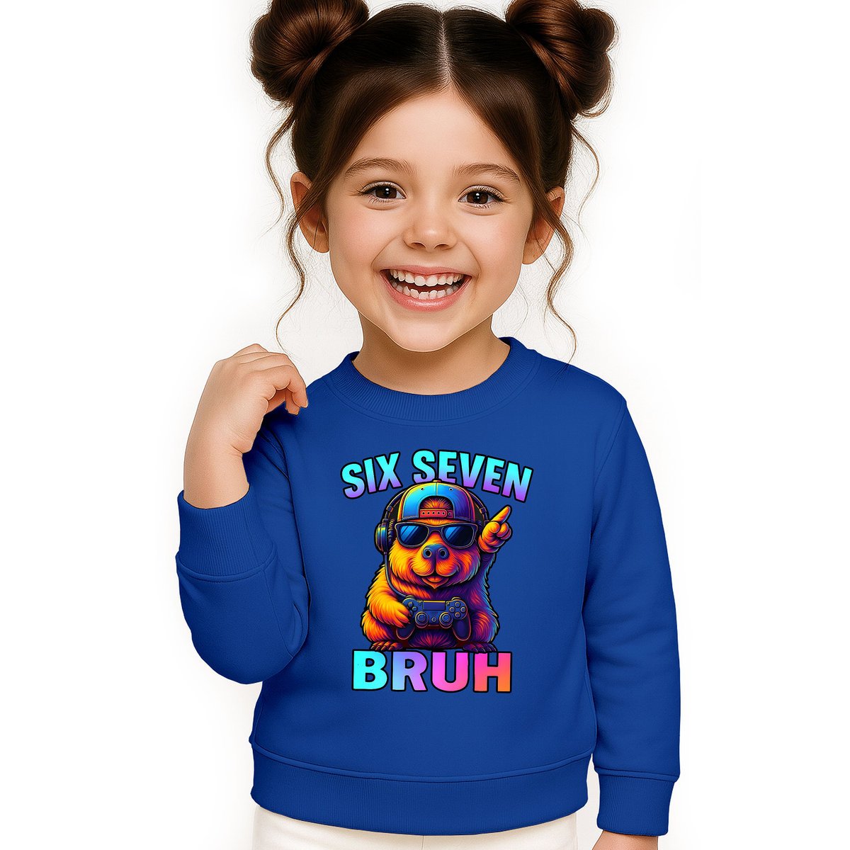 BLUZA DZIECIĘCA 67 SIX SEVEN VIRAL CAPYBARA 110-116 DLA CHŁOPCA DZIEWCZYNKI