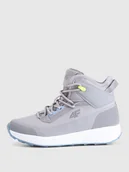 Buty dla chłopców - 4F Buty zimowe DCX-22 z impregnacją chłopięce - szare 39 - miniaturka - grafika 1