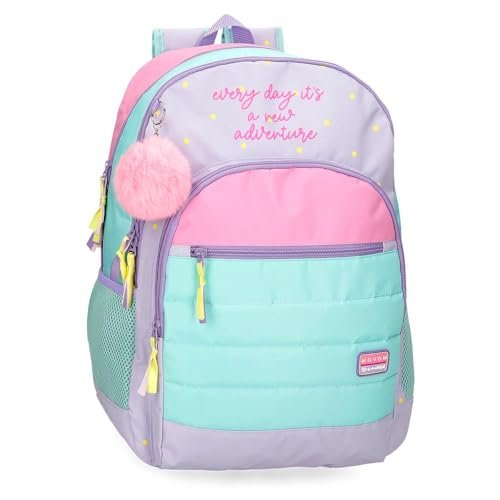 Movom New Adventure Plecak szkolny Wielobarwny 33x44x17 cms 25,81L Poliester, Biały, Talla única, plecak szkolny