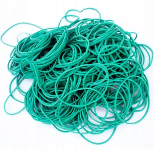 GUMKI RECEPTURKI DUŻE 80 mm x 1,5 mm ZIELONE MOCNE 1 KG - Gumki recepturki - miniaturka - grafika 1