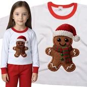 Piżamy dla dziewczynek - Piżama dziecięca Świąteczny Piernik Ciacho Efekt Włóczki Święta 86/92 - VoloDonum - miniaturka - grafika 1