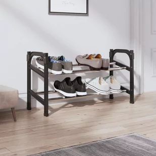 Lumarko Rozsuwany stojak na buty z 2 półkami, 119x24x37 cm - Szafki na buty - miniaturka - grafika 1