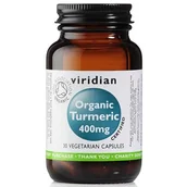 Układ pokarmowy - Viridian Organic Turmeric Viridian kurkuma 400mg (30 kaps) 5060003599654 - miniaturka - grafika 1