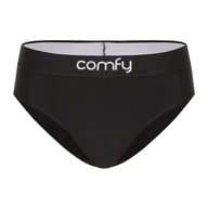 Bielizna sportowa damska - COMFYBALLS Majtki damskie BRIEFS COMFY Pitch Black - miniaturka - grafika 1