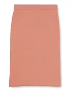 Spódnice - Sidona Damska spódnica midi z dzianiny 10430501, beżowo-różowa, S, beż różowy, S - miniaturka - grafika 1