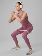 Koszulki sportowe damskie - 4F Crop-top treningowy szybkoschnący damski - różowy XL - miniaturka - grafika 1