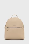 Plecaki - Trussardi plecak damski kolor beżowy mały gładki - miniaturka - grafika 1