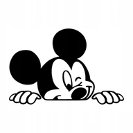 Akcesoria motoryzacyjne - Naklejka na auto myszka miki 15 cm - miniaturka - grafika 1