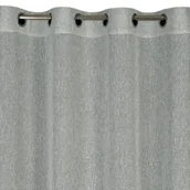 Zasłony - Zasłona 140x250 Kendal srebrna gotowa na przelotkach o stukturze siatki - miniaturka - grafika 1