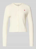 Koszulki i topy damskie - Kardigan o kroju shaped fit z mieszanki wiskozy model ‘KATIA’ - miniaturka - grafika 1