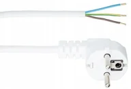 Przewody elektryczne - Un Przewód Przyłącz.Z Wtyczką Kątową 3*1.5 Omy Żo 3M Biały E+20-008 5902273424161 - miniaturka - grafika 1