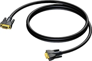 Kabel Procab D-Sub VGA - D-Sub VGA 15m czarny CLV114/15 CLV114/15 - Kable komputerowe i do monitorów - miniaturka - grafika 1