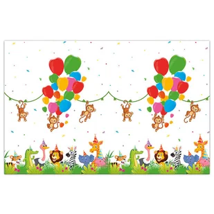 Obrus Plastikowy Safari Dżungla 120X180 Cm - Obrusy i serwetki - miniaturka - grafika 1