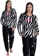 Piżamy damskie - Piżama Damska Na Zimę Pluszowa S 36 Ciepła Zebra - miniaturka - grafika 1