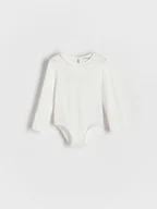 Body dla niemowląt - Reserved - Dzianinowe body - biały - miniaturka - grafika 1