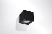 Lampy ścienne - Sollux Lighting Kinkiet ceramiczny LEO czarny CAFÉ AU LAIT - miniaturka - grafika 1