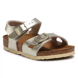 Sandały damskie - Birkenstock Sandały Rio Kids 1014826 Electric Metallic Gold - grafika 1