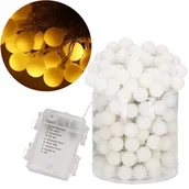 Oświetlenie świąteczne - Lampki choinkowe 80 Led biały ciepły 11,5 m programator 8 trybów CL0178 - miniaturka - grafika 1