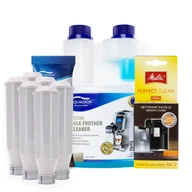 Akcesoria i części do ekspresów do kawy - Zestaw Melitta - AL-TES46 6szt, Latteo 500ml, MELITTA Perfect Clean Tabletki czyszczące - miniaturka - grafika 1